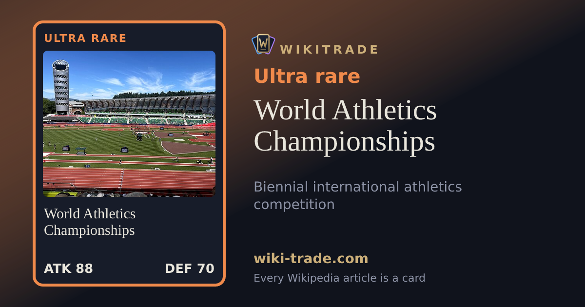 World Athletics Championships — Ultra rare card