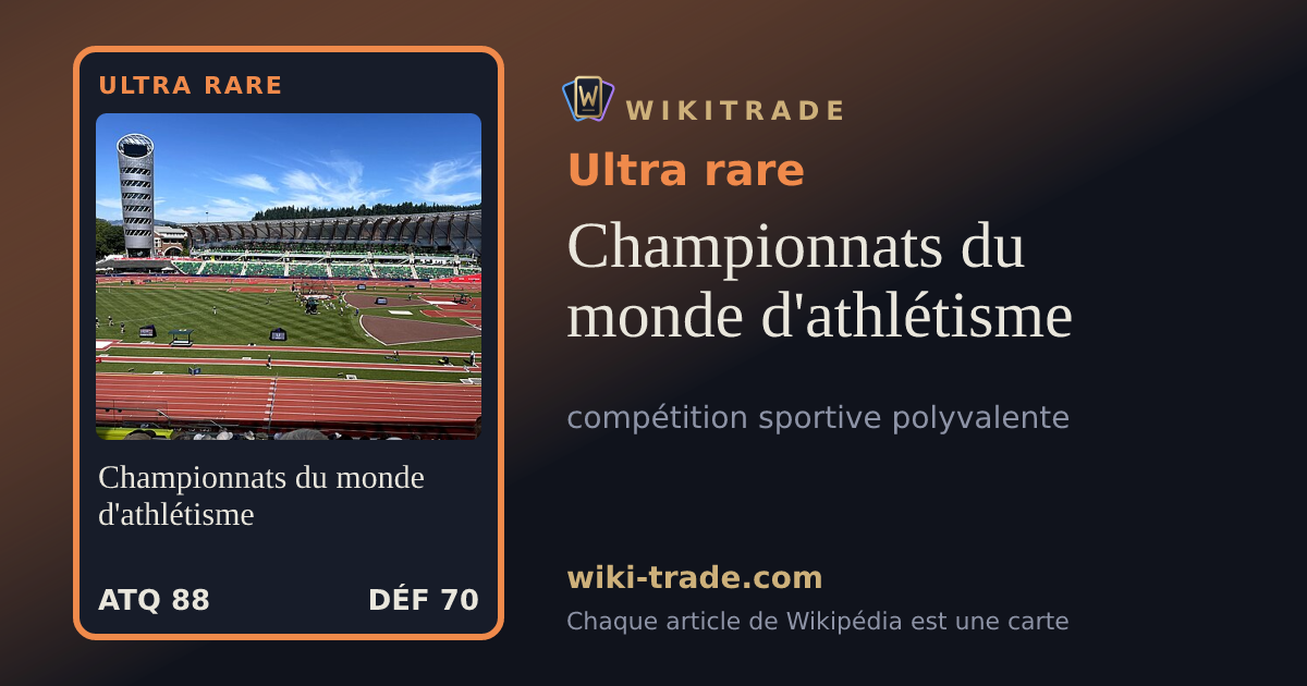 Championnats du monde d'athlétisme — carte Ultra rare