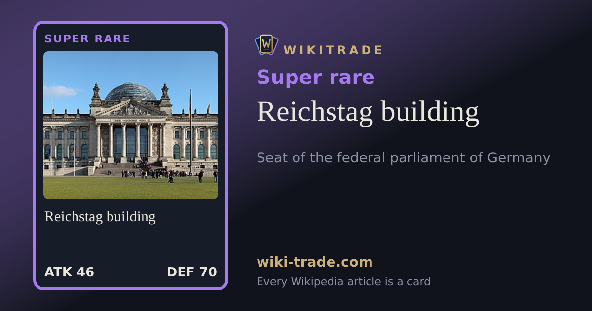 Reichstag building — Super rare card
