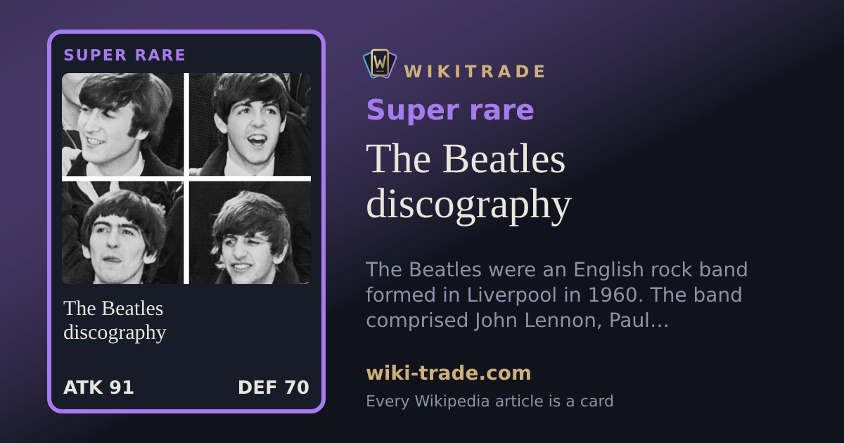 The Beatles discography — Super rare card