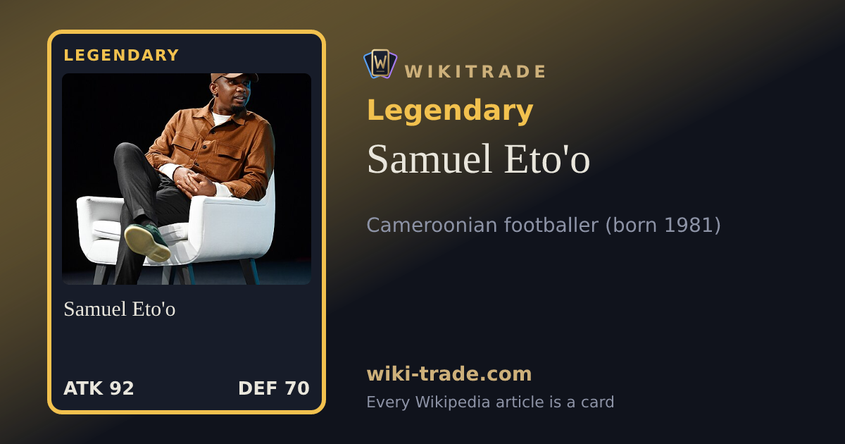 Samuel Eto'o — Legendary card