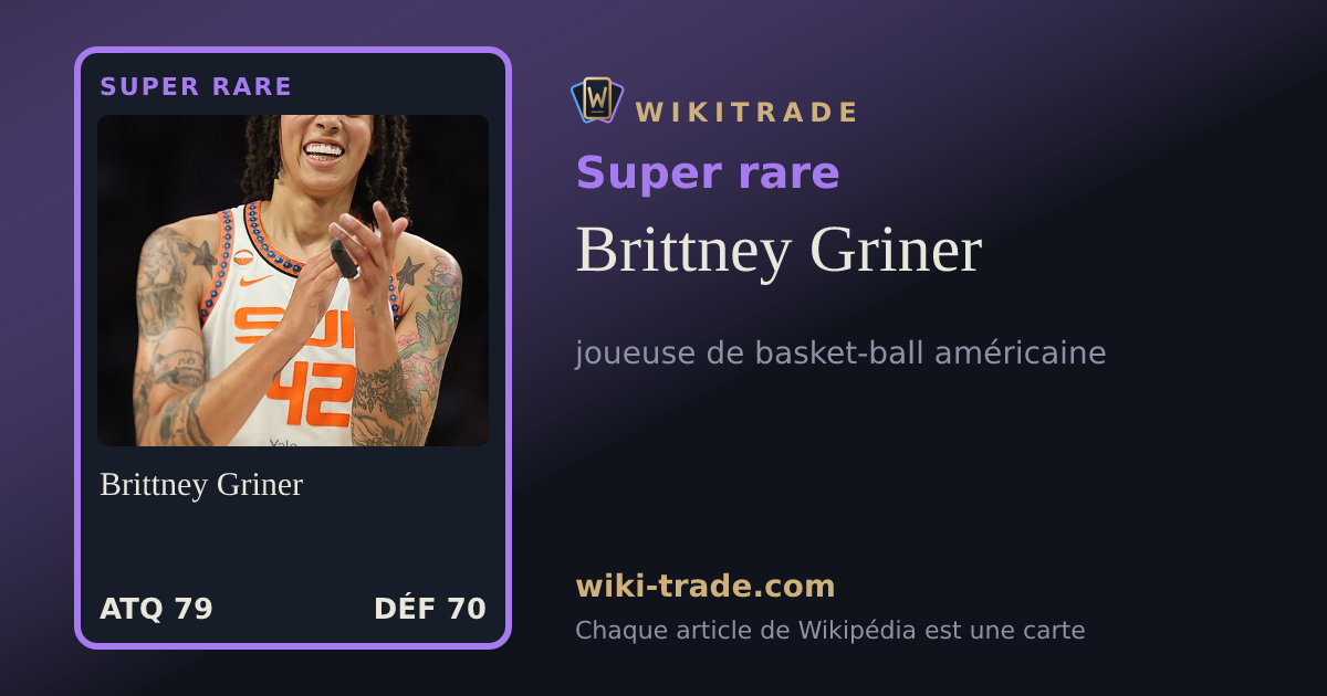 Brittney Griner — carte Super rare