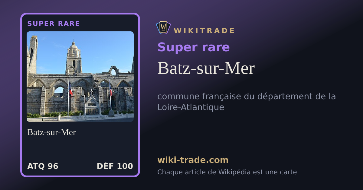 Batz-sur-Mer — carte Super rare