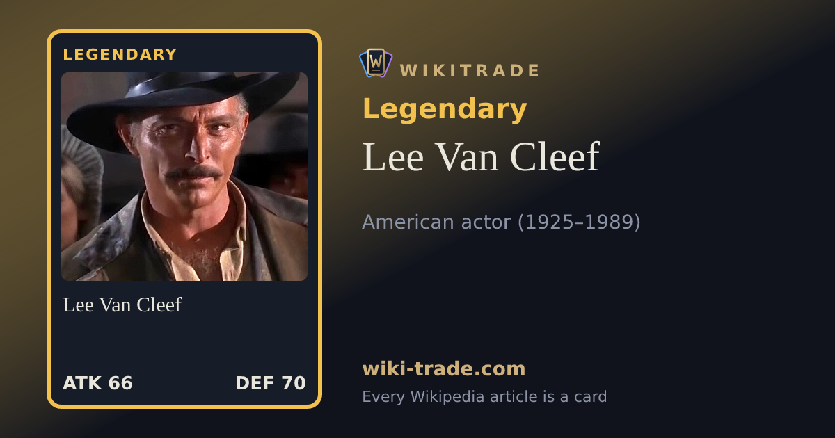 Lee Van Cleef — Legendary card