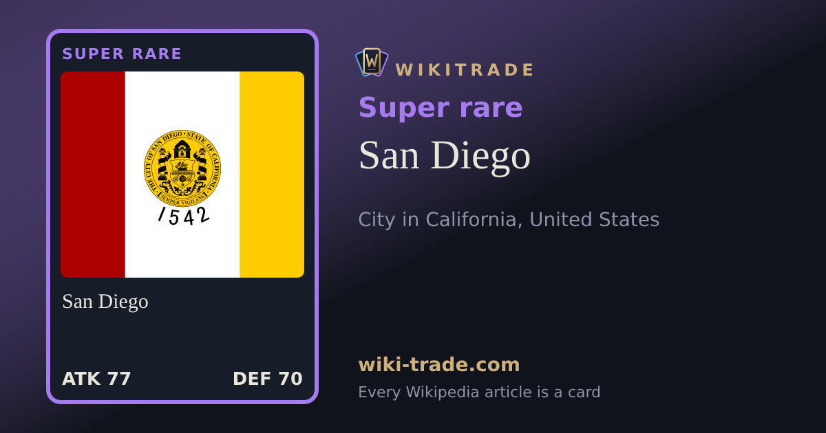 San Diego — Super rare card