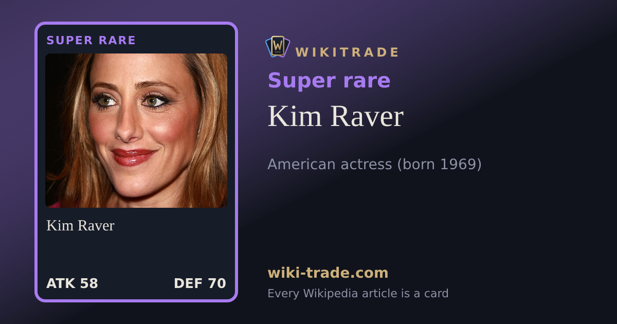 Kim Raver — Super rare card
