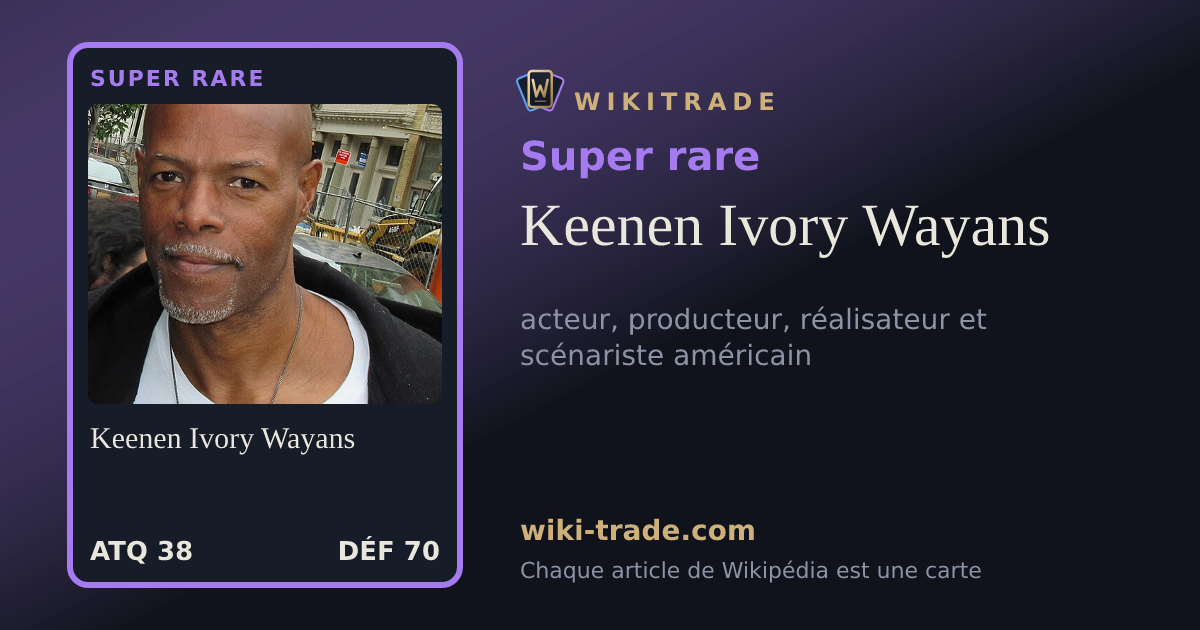 Keenen Ivory Wayans — carte Super rare