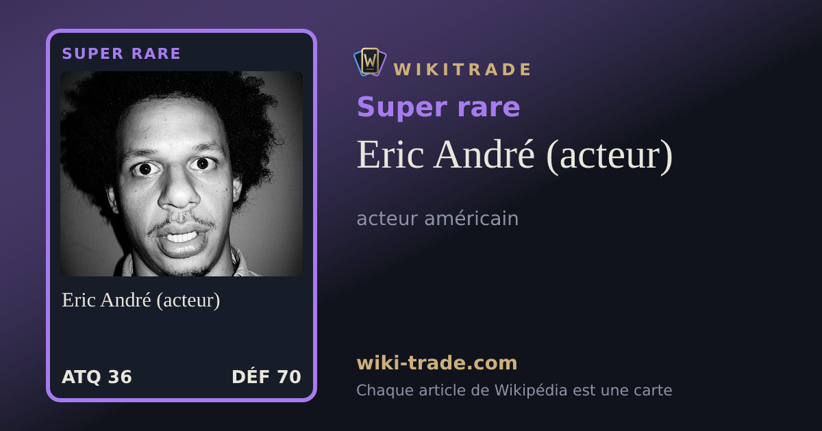 Eric André (acteur) — carte Super rare
