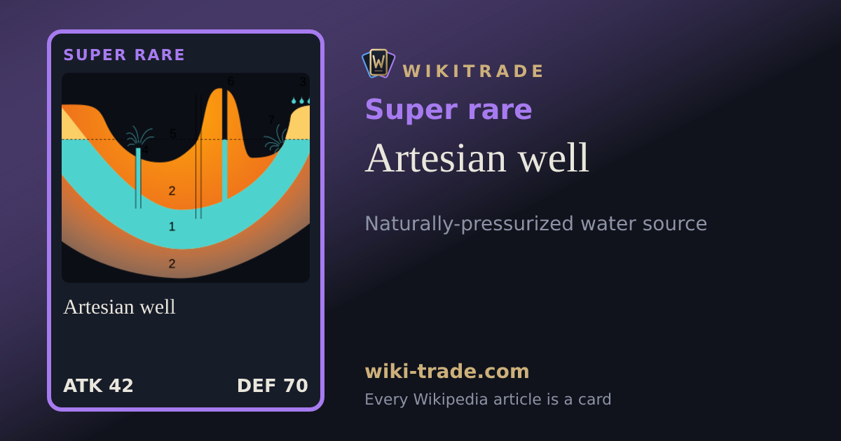 Artesian well — Super rare card