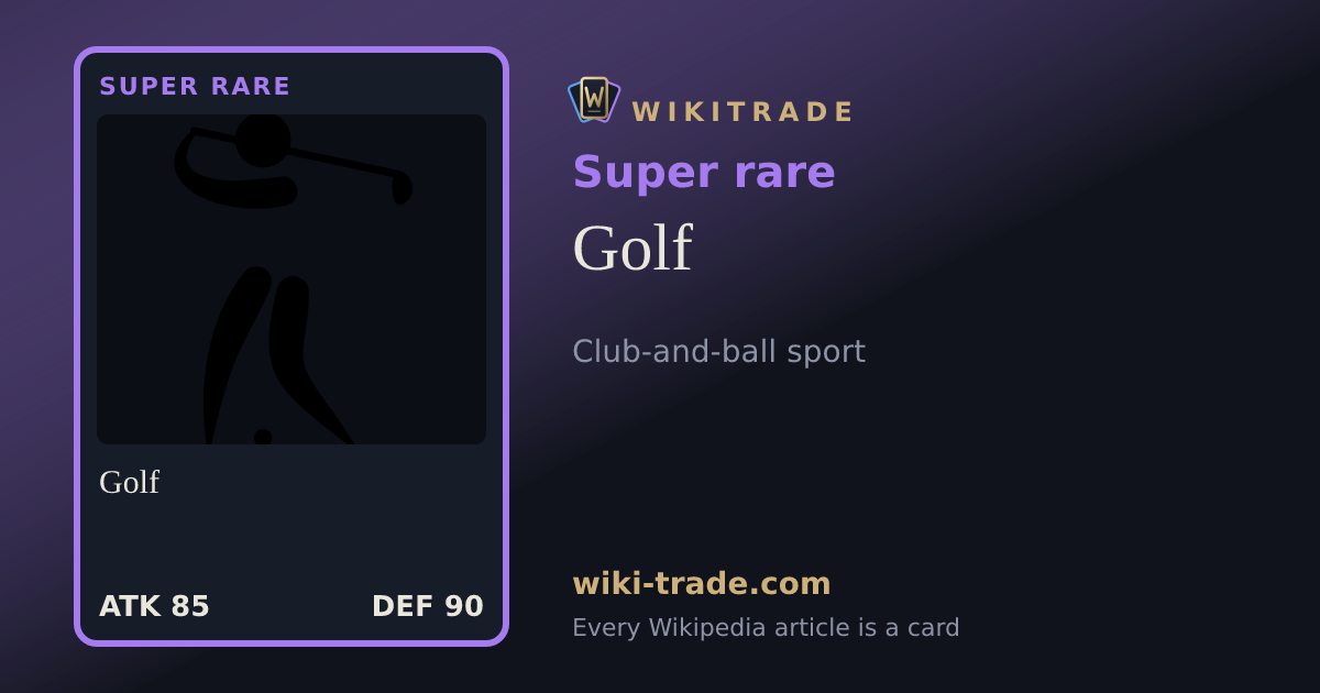 Golf — Super rare card