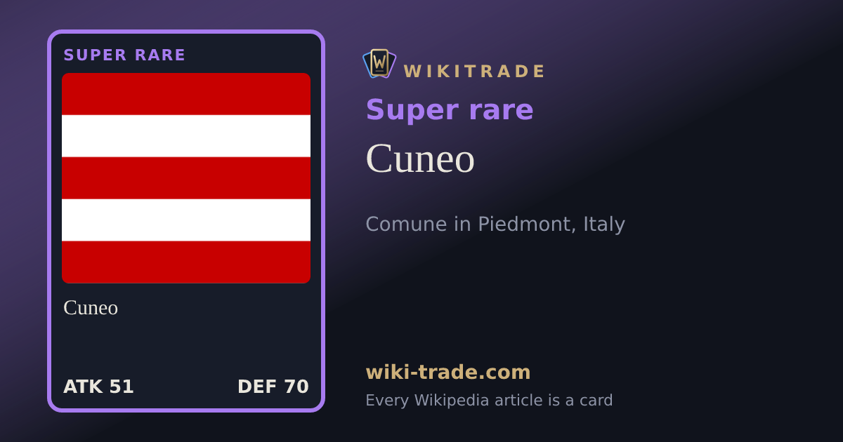 Cuneo — Super rare card