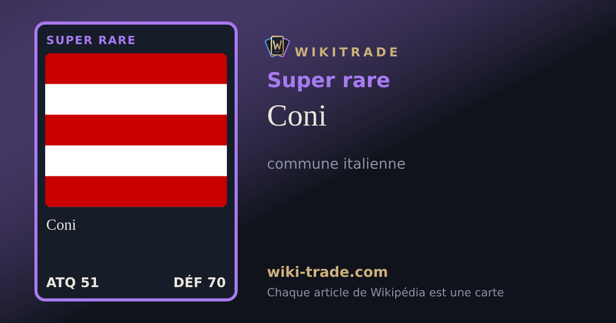 Coni — carte Super rare