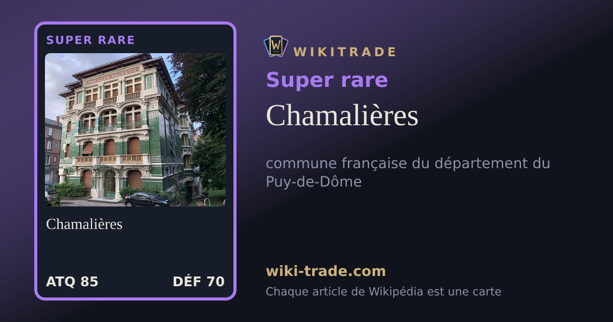 Chamalières — carte Super rare