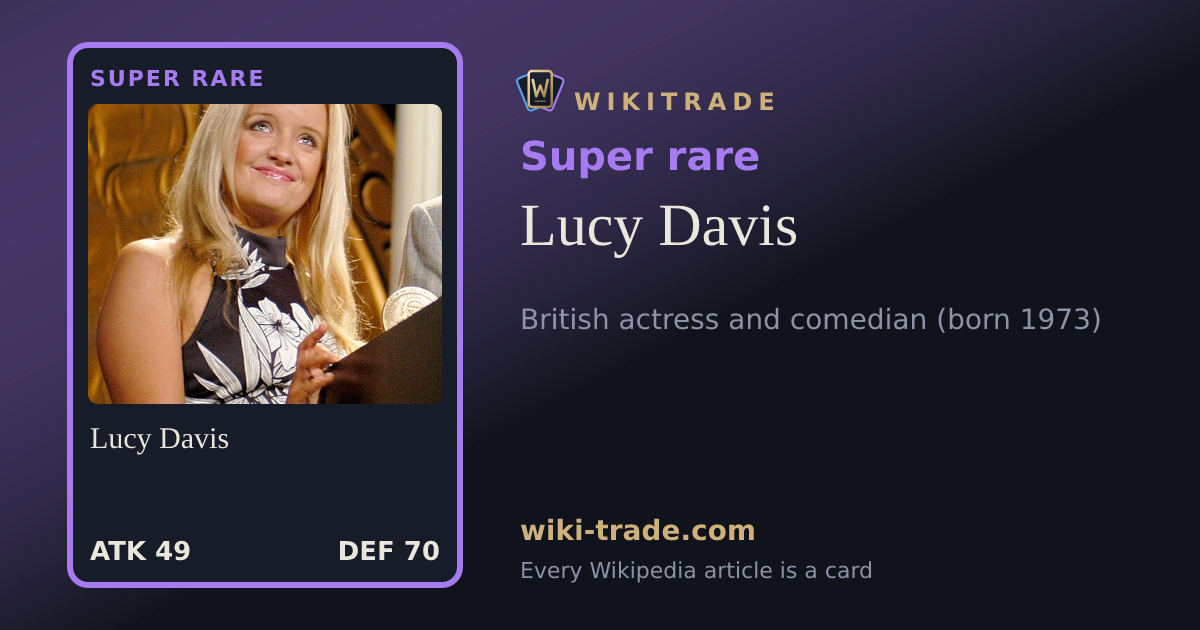 Lucy Davis — Super rare card