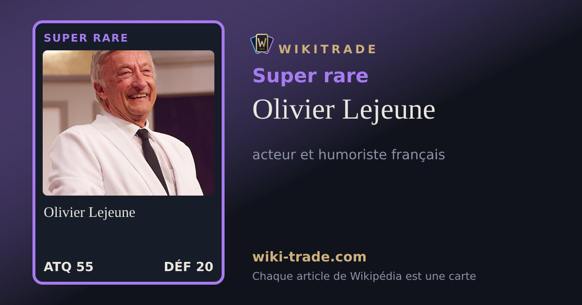 Olivier Lejeune — carte Super rare