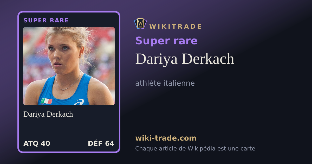 Dariya Derkach — carte Super rare