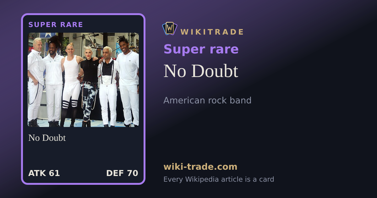 No Doubt — Super rare card