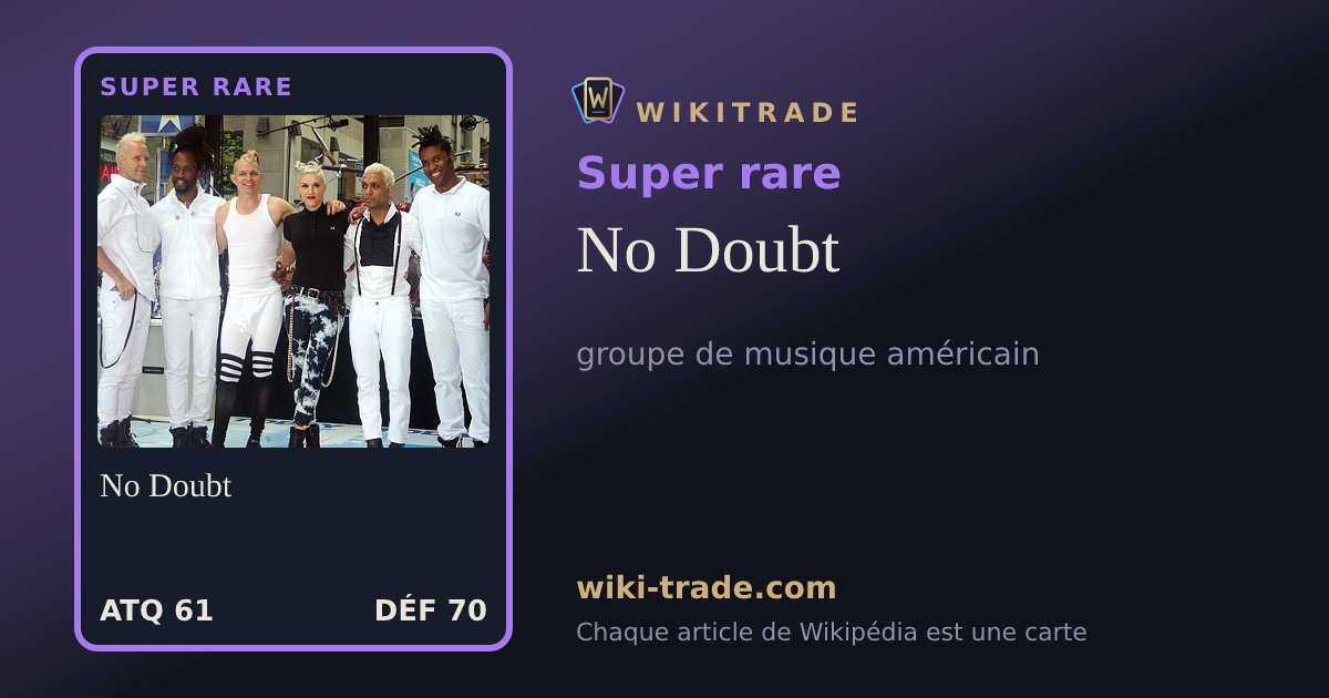 No Doubt — carte Super rare