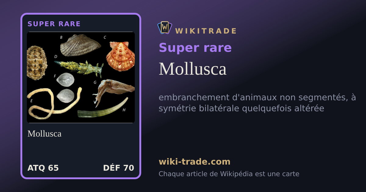 Mollusca — carte Super rare