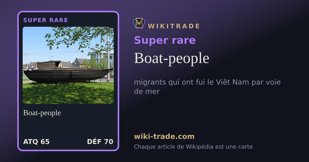Boat-people — carte Super rare
