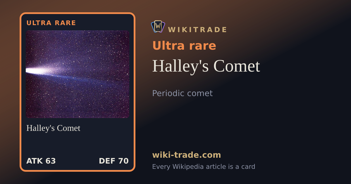 Halley's Comet — Ultra rare card
