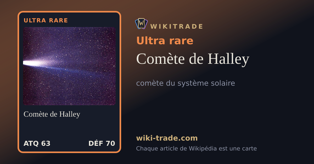 Comète de Halley — carte Ultra rare