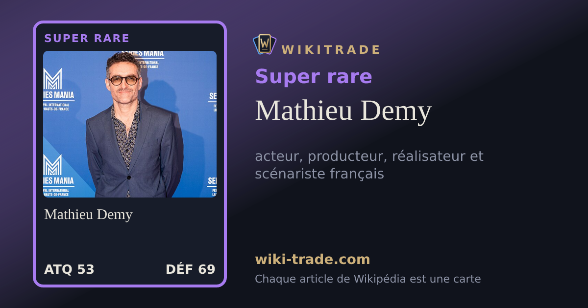 Mathieu Demy — carte Super rare