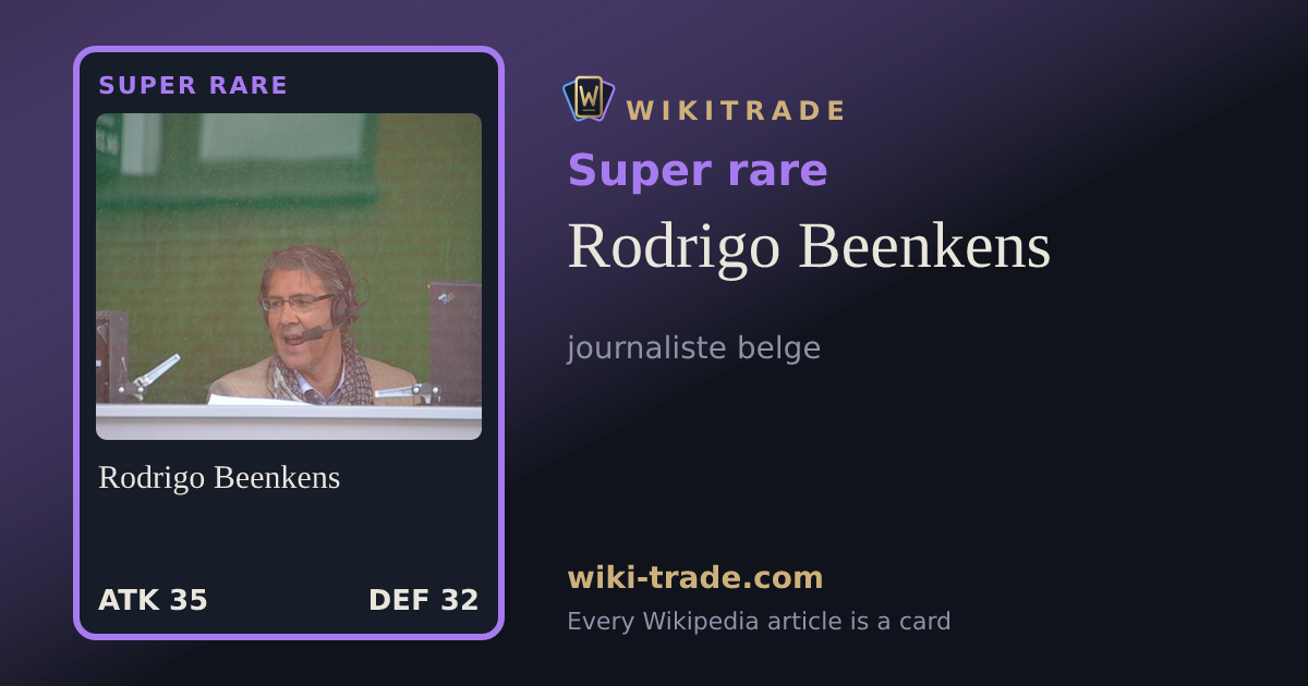 Rodrigo Beenkens — Super rare card
