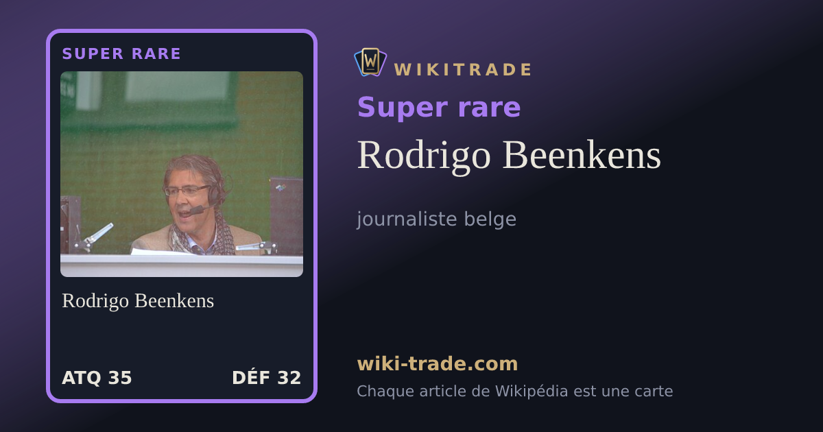 Rodrigo Beenkens — carte Super rare