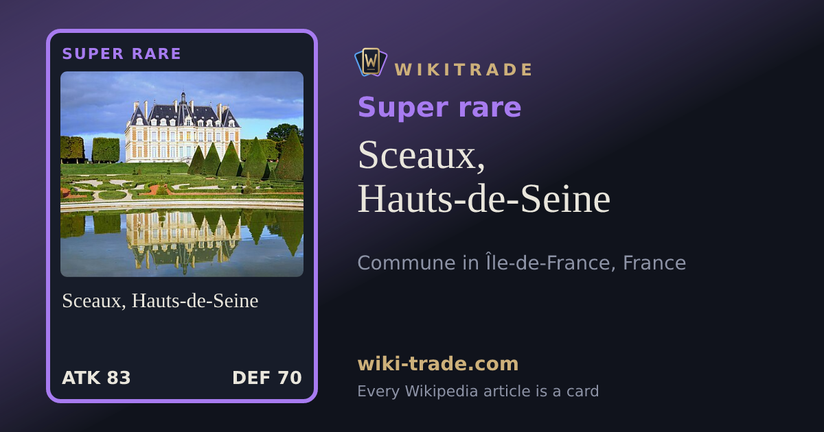 Sceaux, Hauts-de-Seine — Super rare card