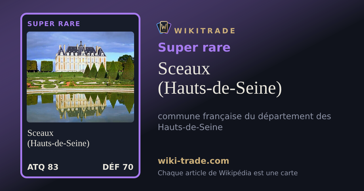 Sceaux (Hauts-de-Seine) — carte Super rare