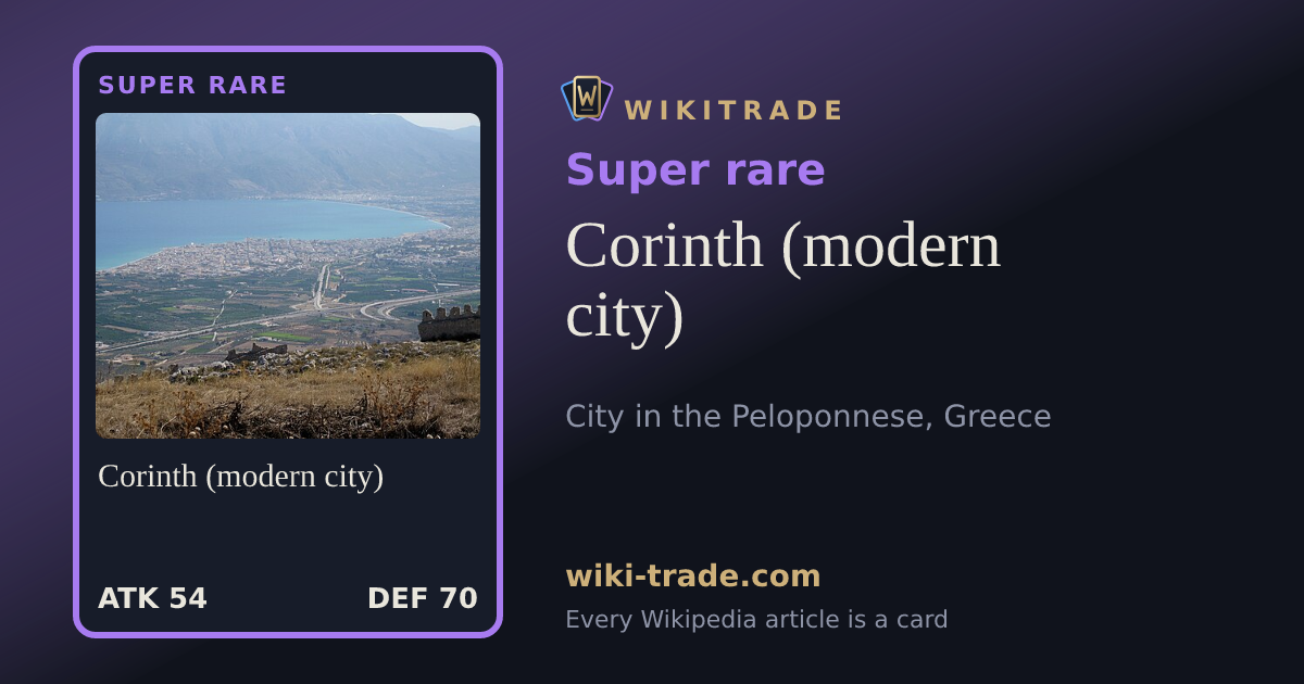 Corinth (modern city) — Super rare card