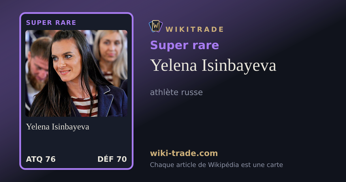 Yelena Isinbayeva — carte Super rare