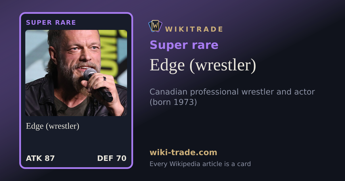 Edge (wrestler) — Super rare card