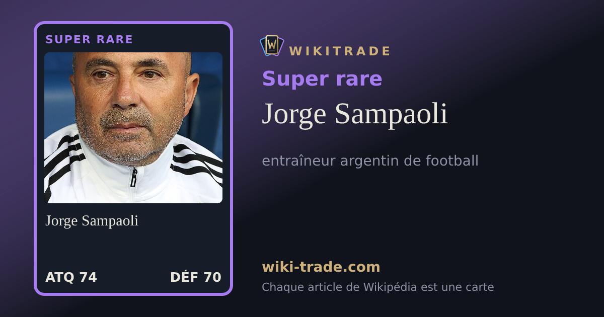 Jorge Sampaoli — carte Super rare