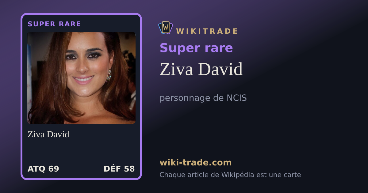 Ziva David — carte Super rare