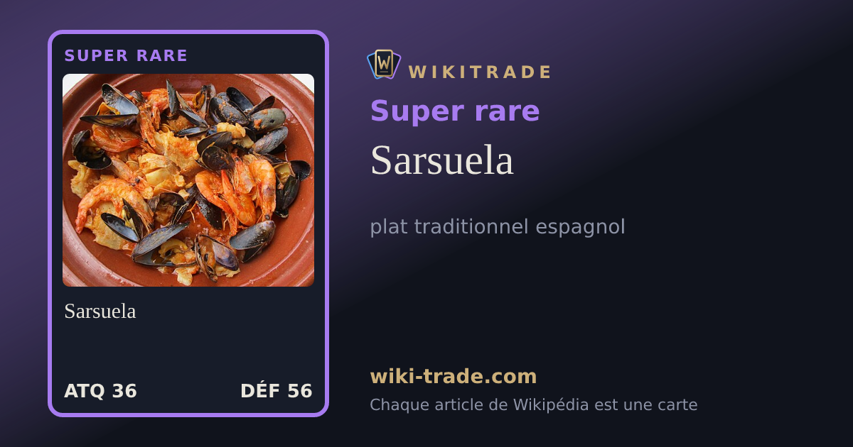 Sarsuela — carte Super rare