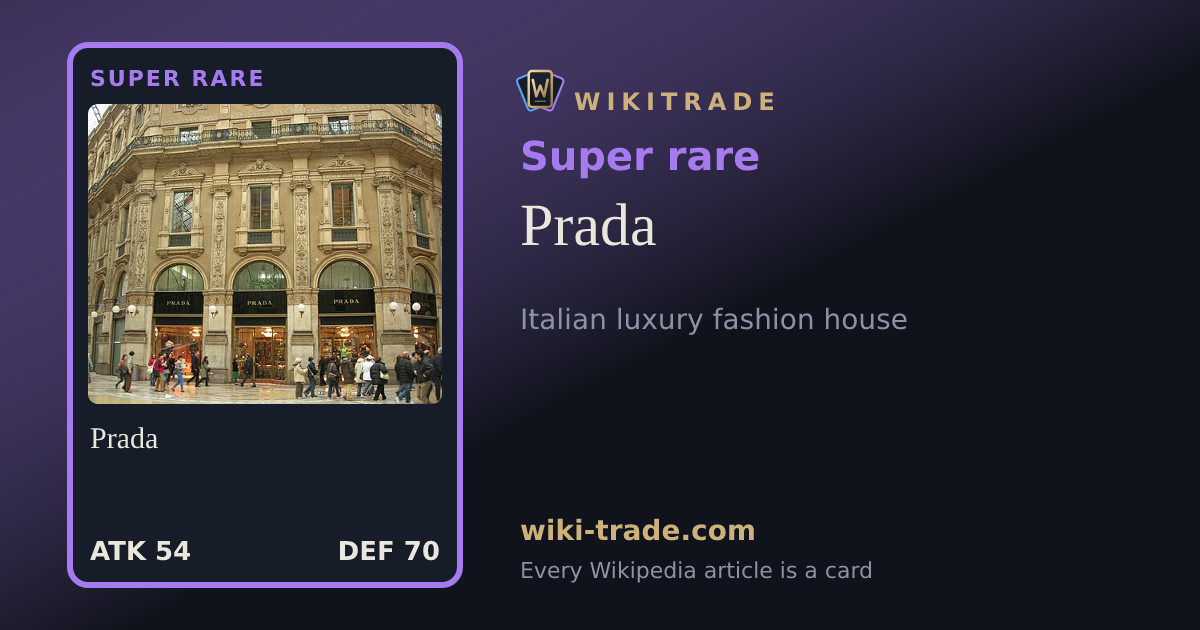 Prada — Super rare card