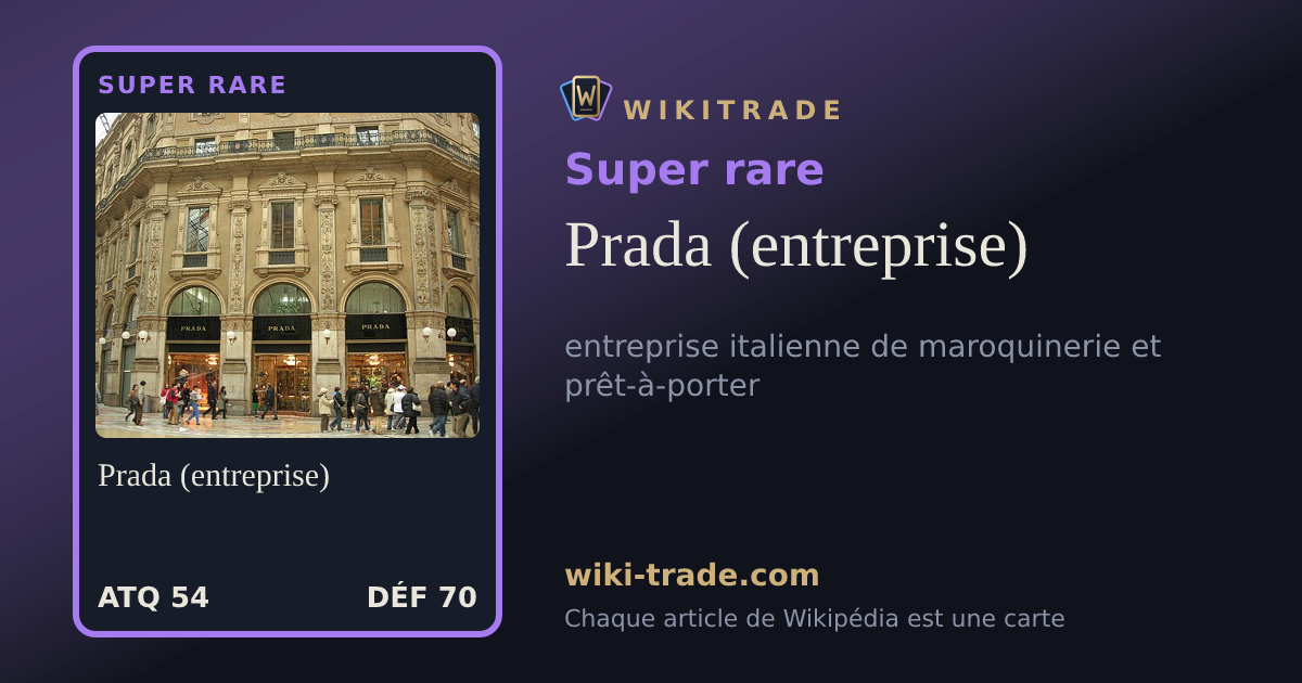 Prada (entreprise) — carte Super rare