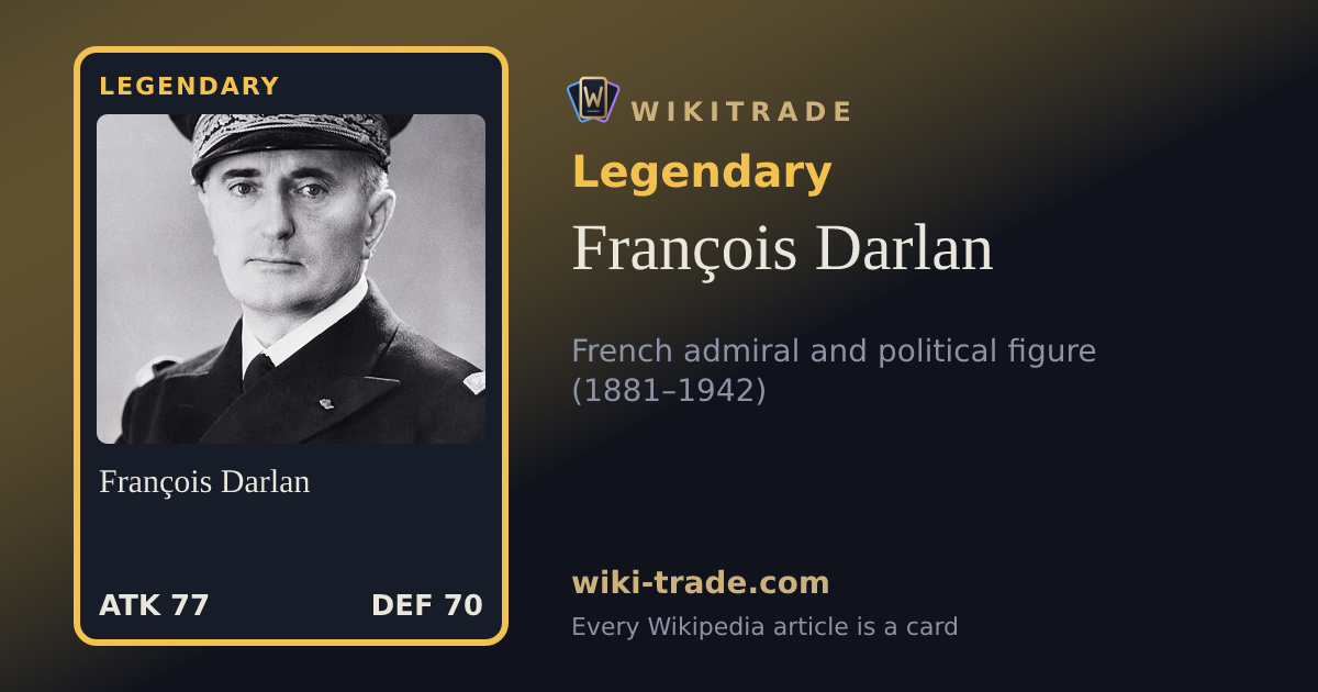 François Darlan — Legendary card