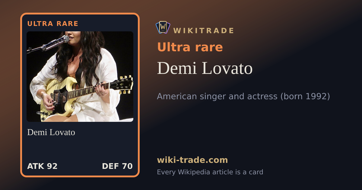 Demi Lovato — Ultra rare card