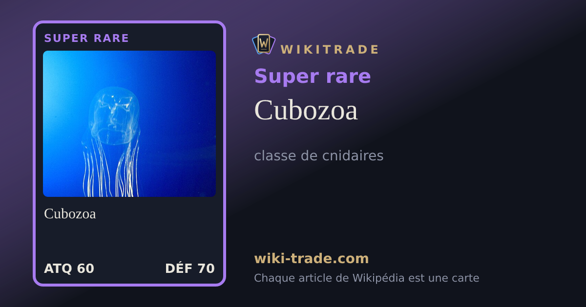 Cubozoa — carte Super rare