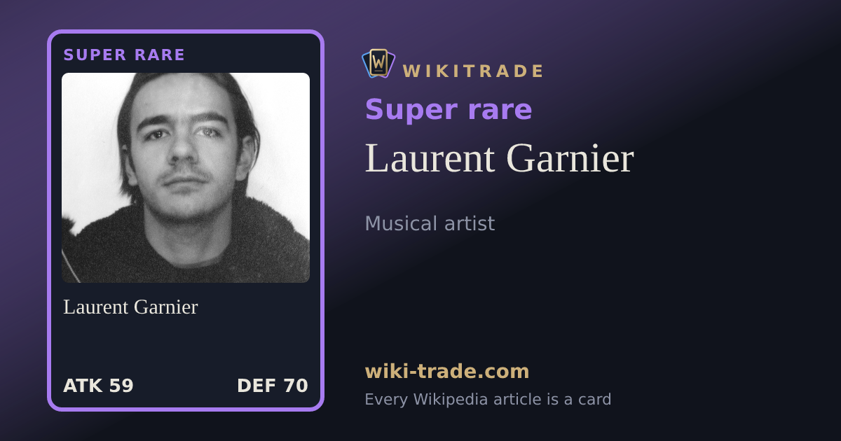 Laurent Garnier — Super rare card