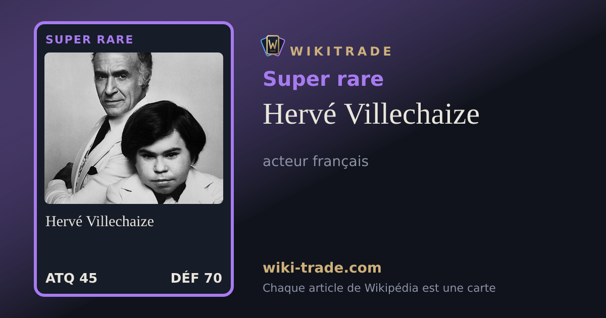 Hervé Villechaize — carte Super rare