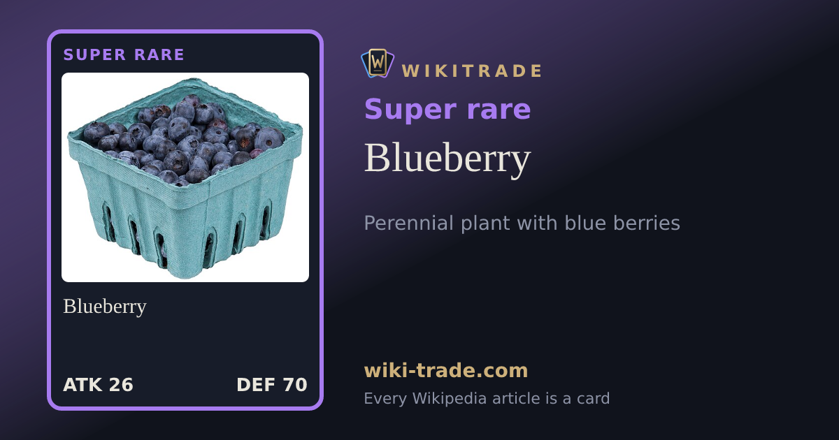Blueberry — Super rare card