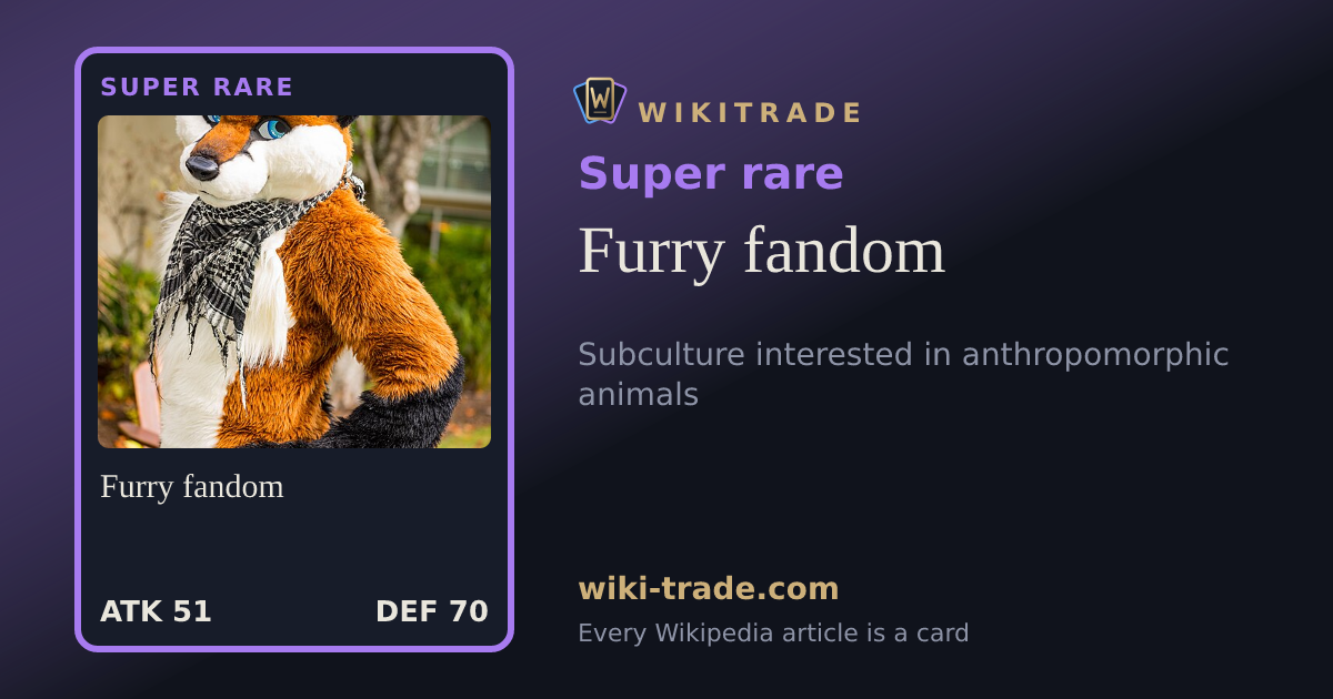 Furry fandom — Super rare card