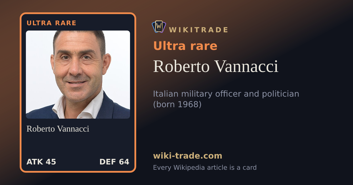 Roberto Vannacci — Ultra rare card
