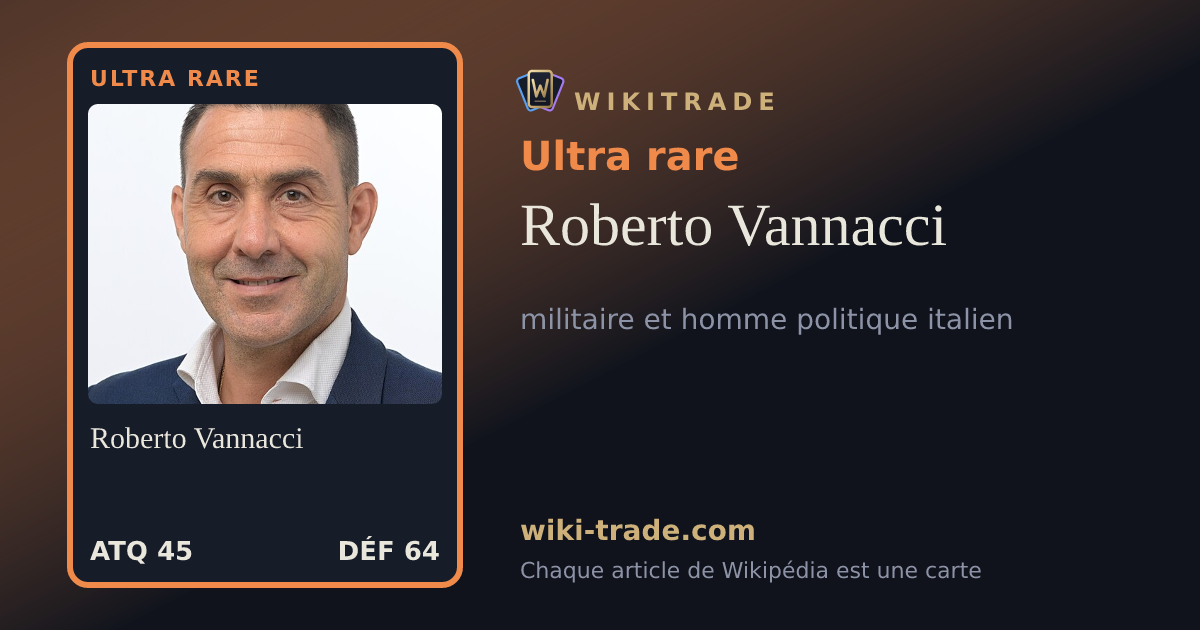 Roberto Vannacci — carte Ultra rare