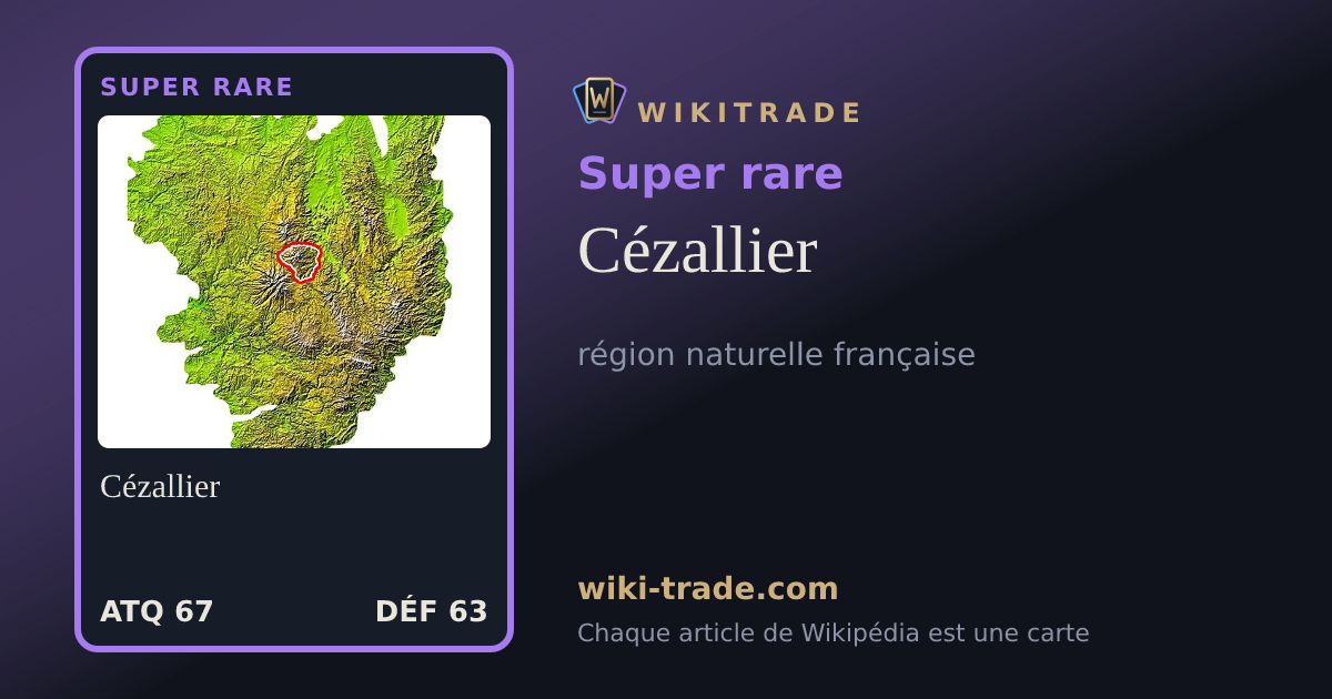 Cézallier — carte Super rare