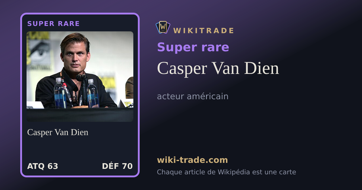 Casper Van Dien — carte Super rare